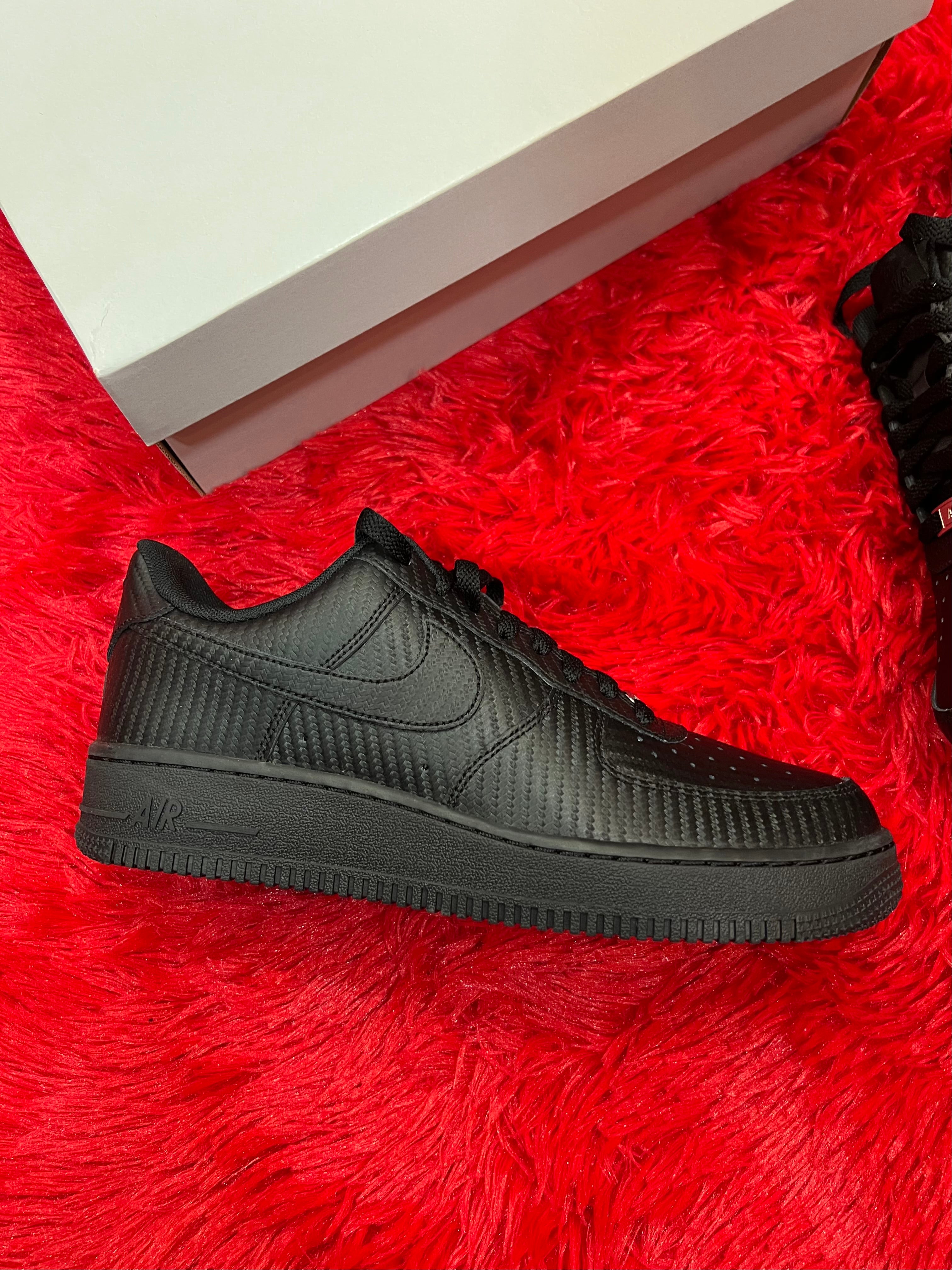 Nike Air Force 1 Low Black Carbon Fiber